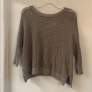 Tan with Golden fleck woven Express sweater